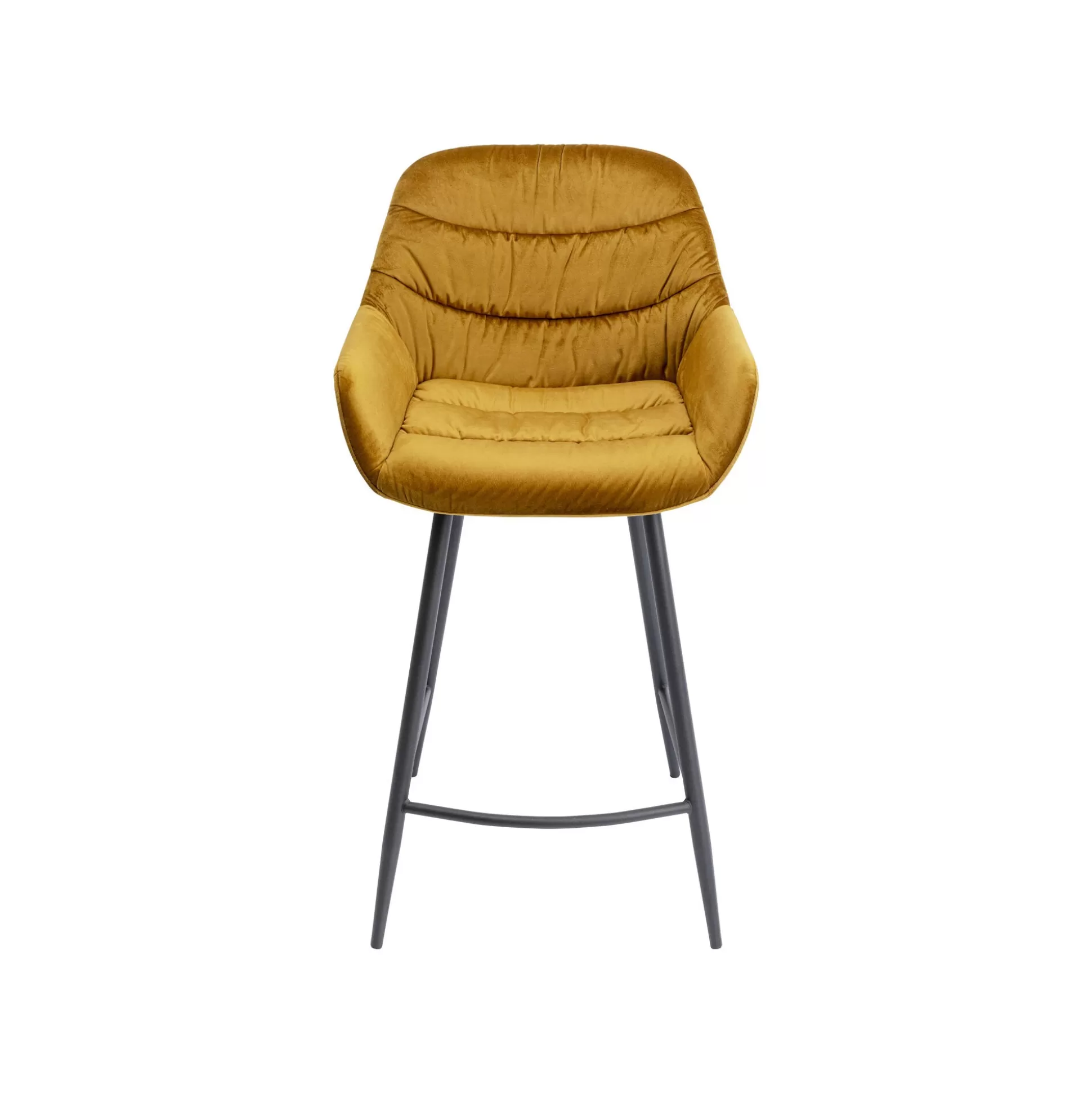 Tabouret De Bar Bristol Velours Jaune ^KARE Design Online