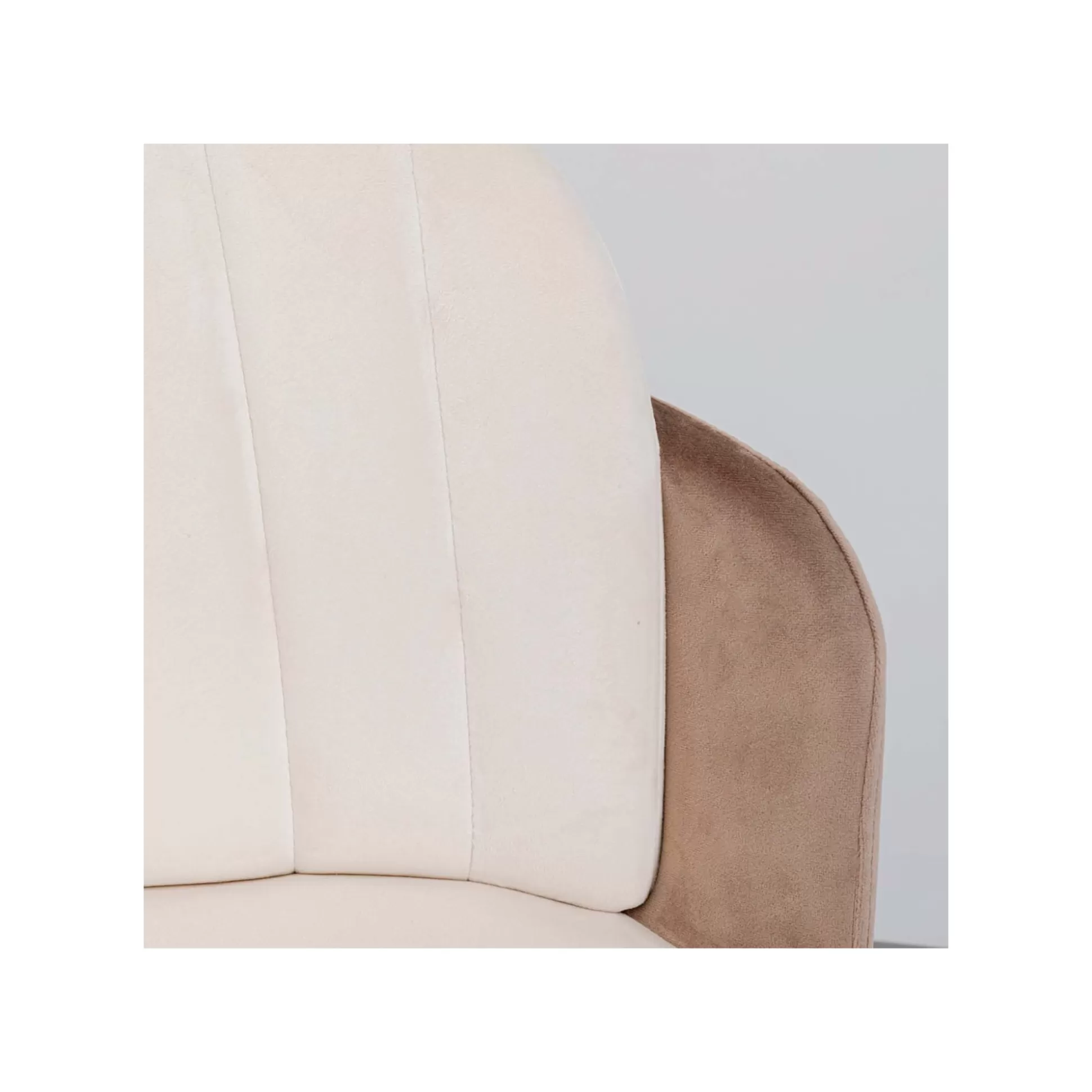 Tabouret De Bar Hojas Velours Beige Et Taupe ^KARE Design Store