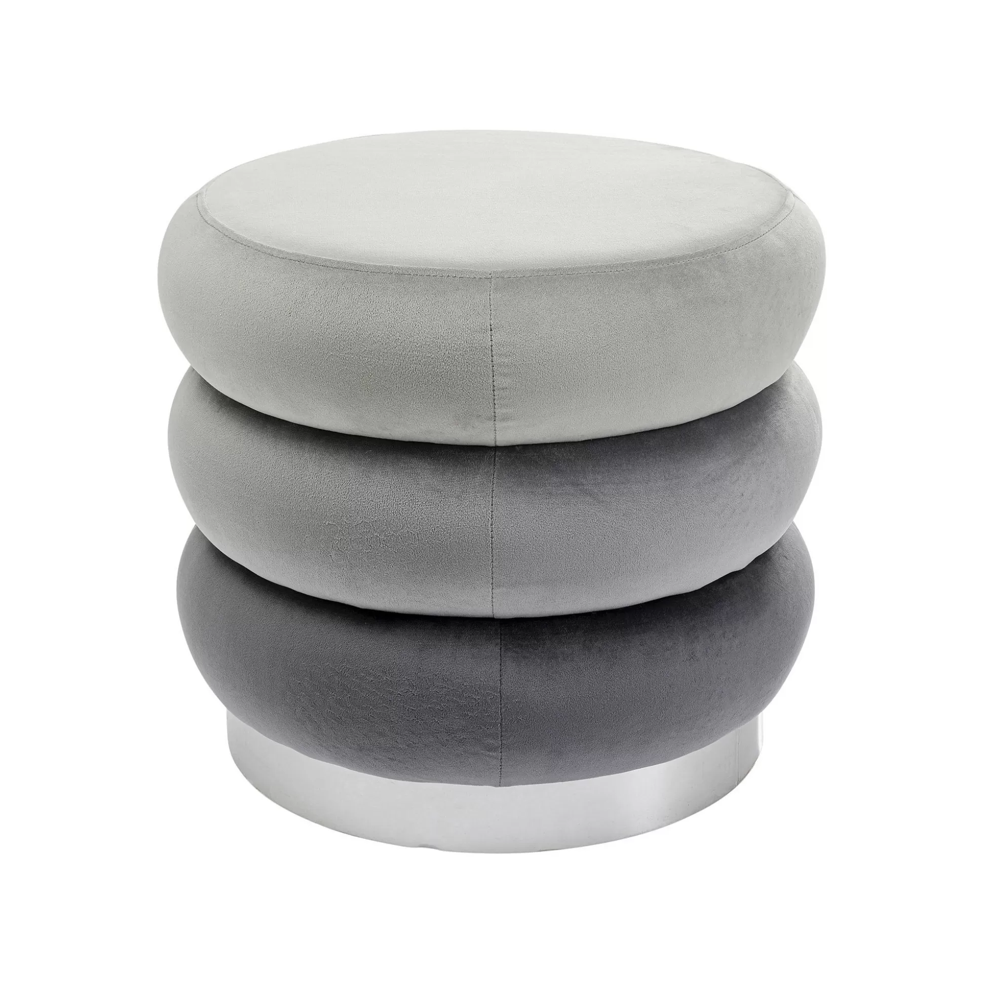 Tabouret Sandwich Velours Gris ^KARE Design Shop