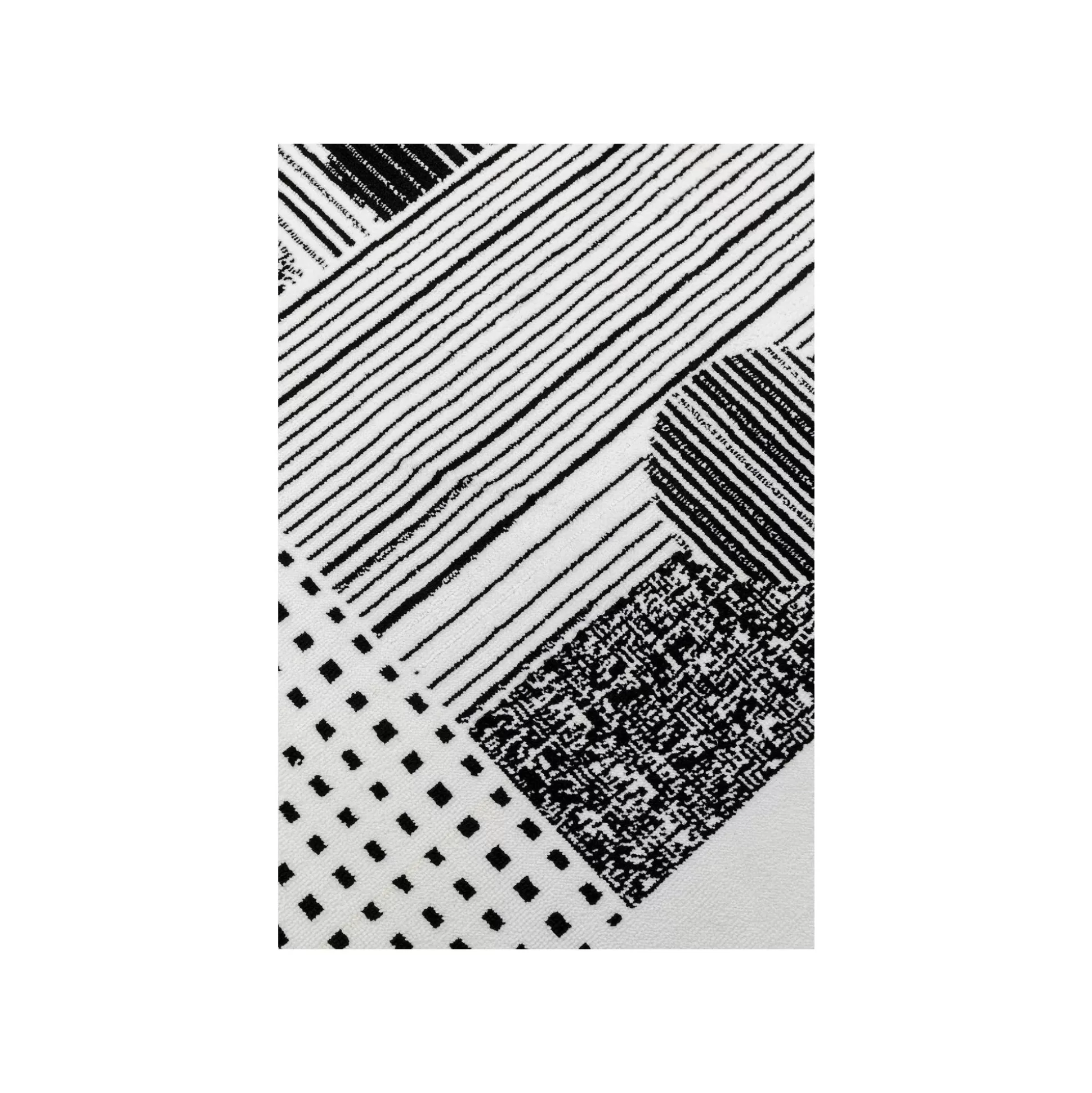 Tapis Boas Noir Et Blanc 240x170cm ^KARE Design Sale