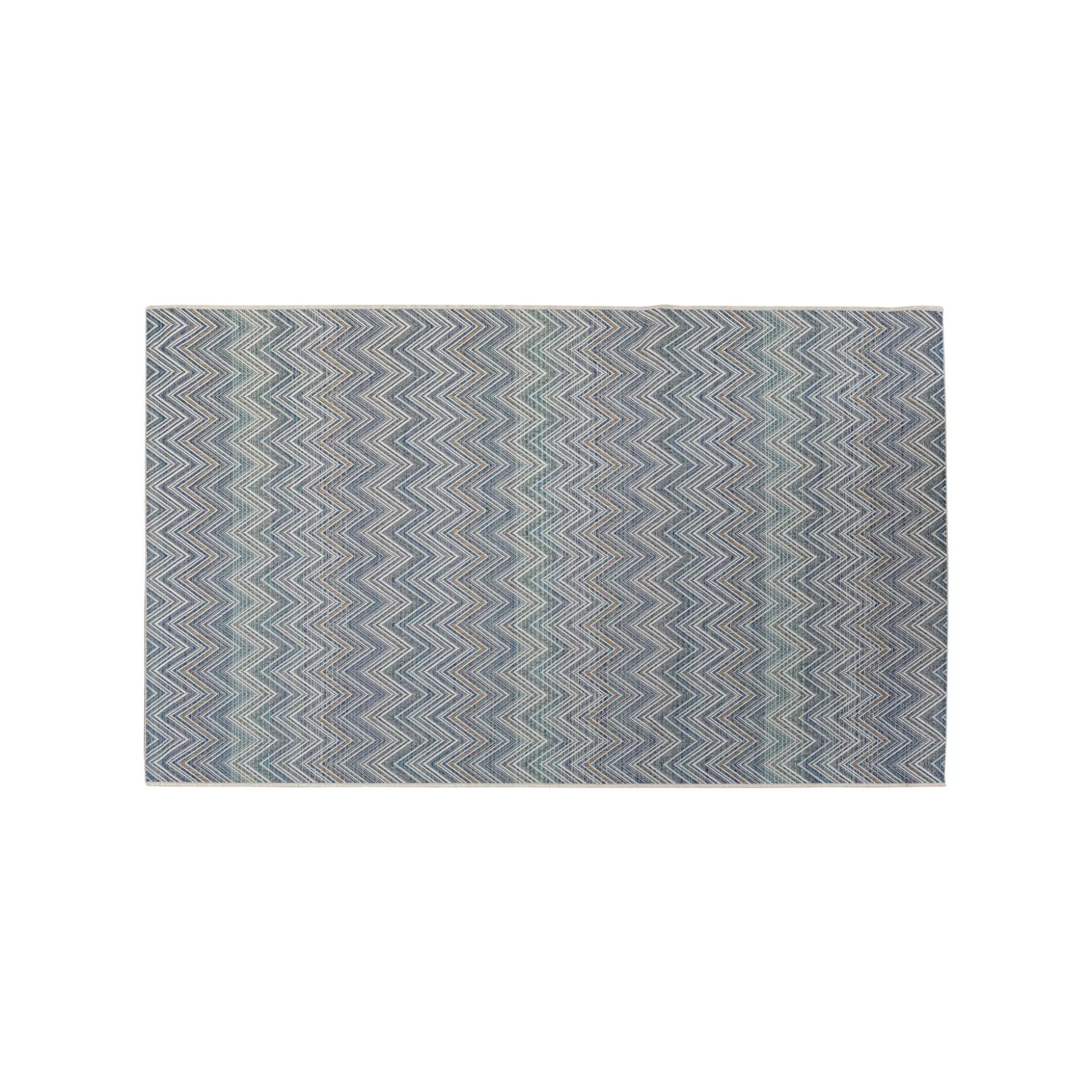 Tapis Zigzag Bleu 230x160cm ^KARE Design Shop