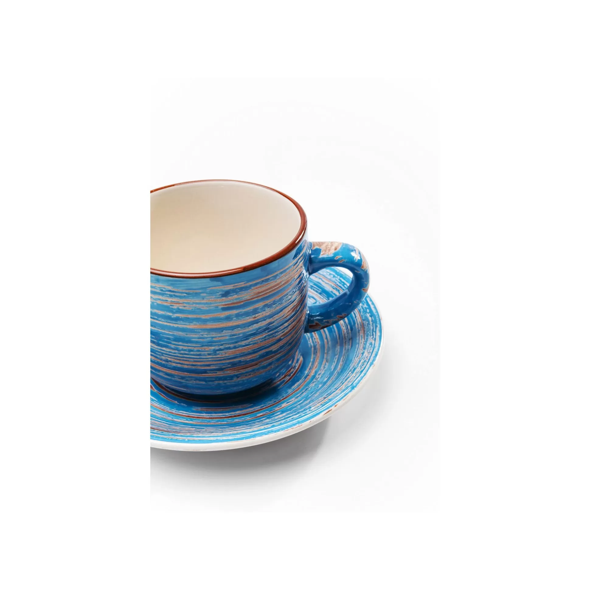 Tasses Swirl Blue Set De 4 ^KARE Design Discount