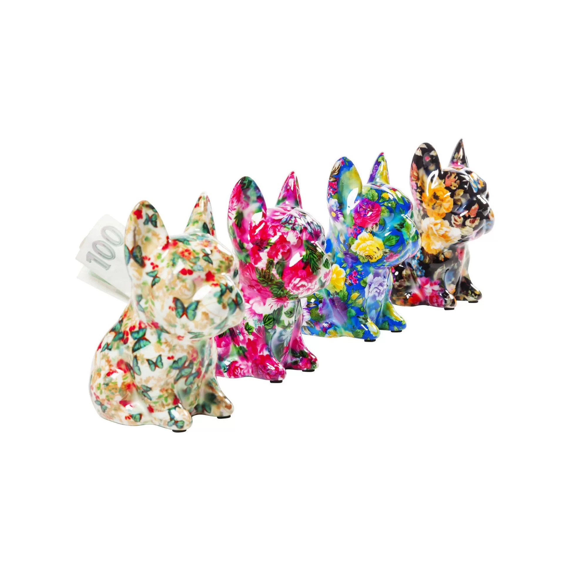 Tirelires Dog Fiore 12cm Set De 4 ^KARE Design Cheap