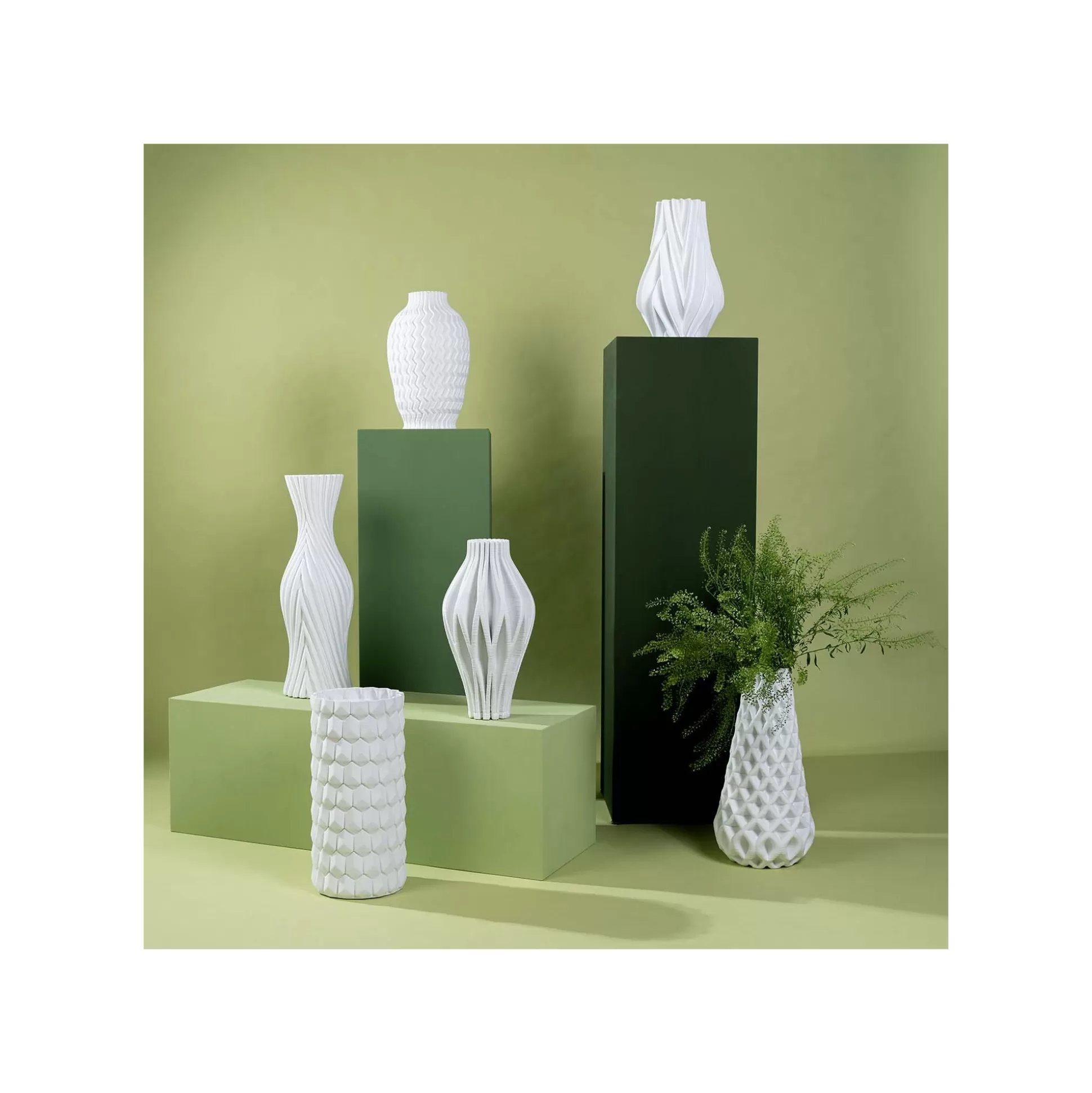 Vase Akira 50cm Blanc ^KARE Design Outlet