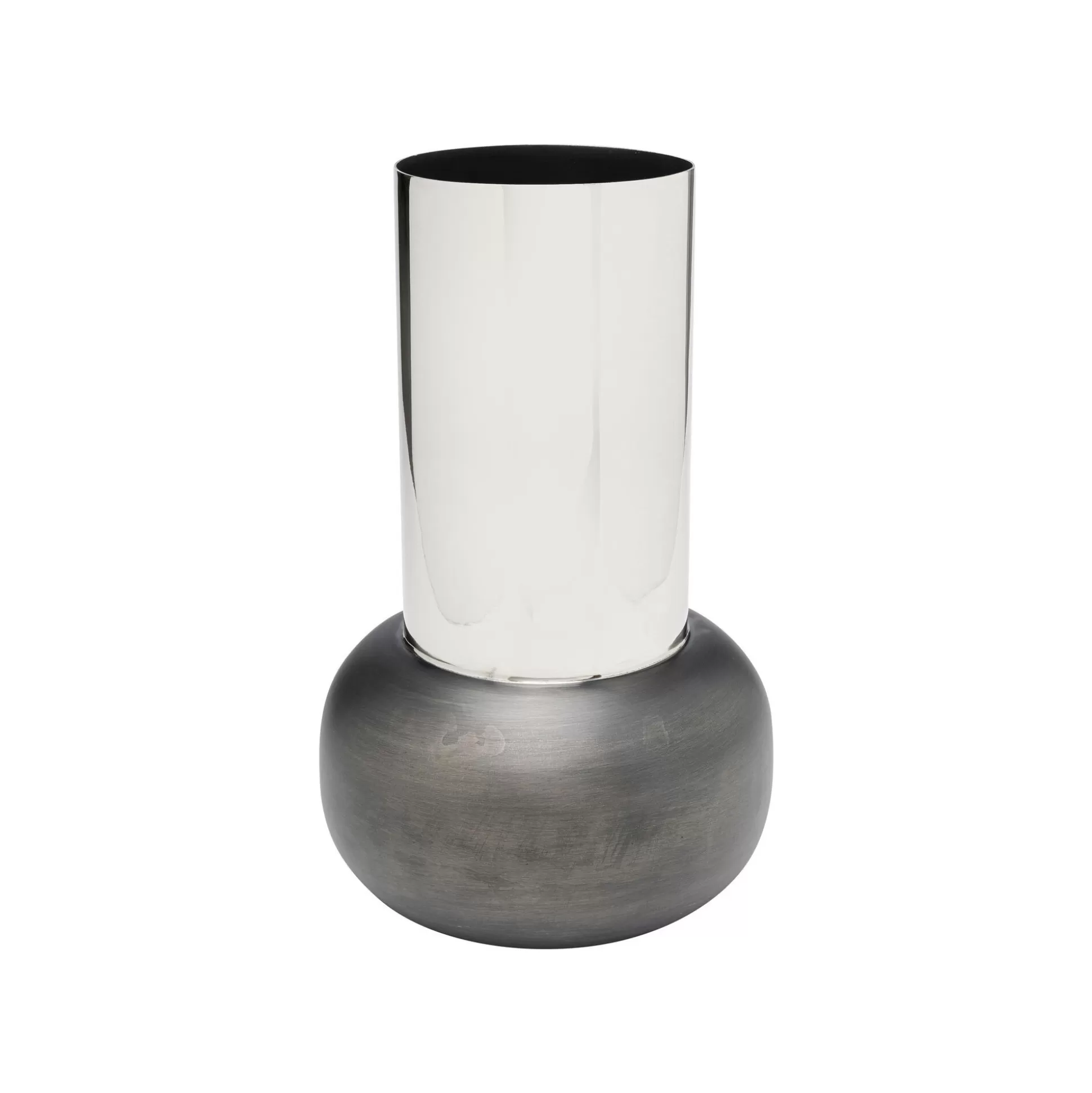 Vase Vesuv 42cm Gris Et Argenté ^KARE Design Hot