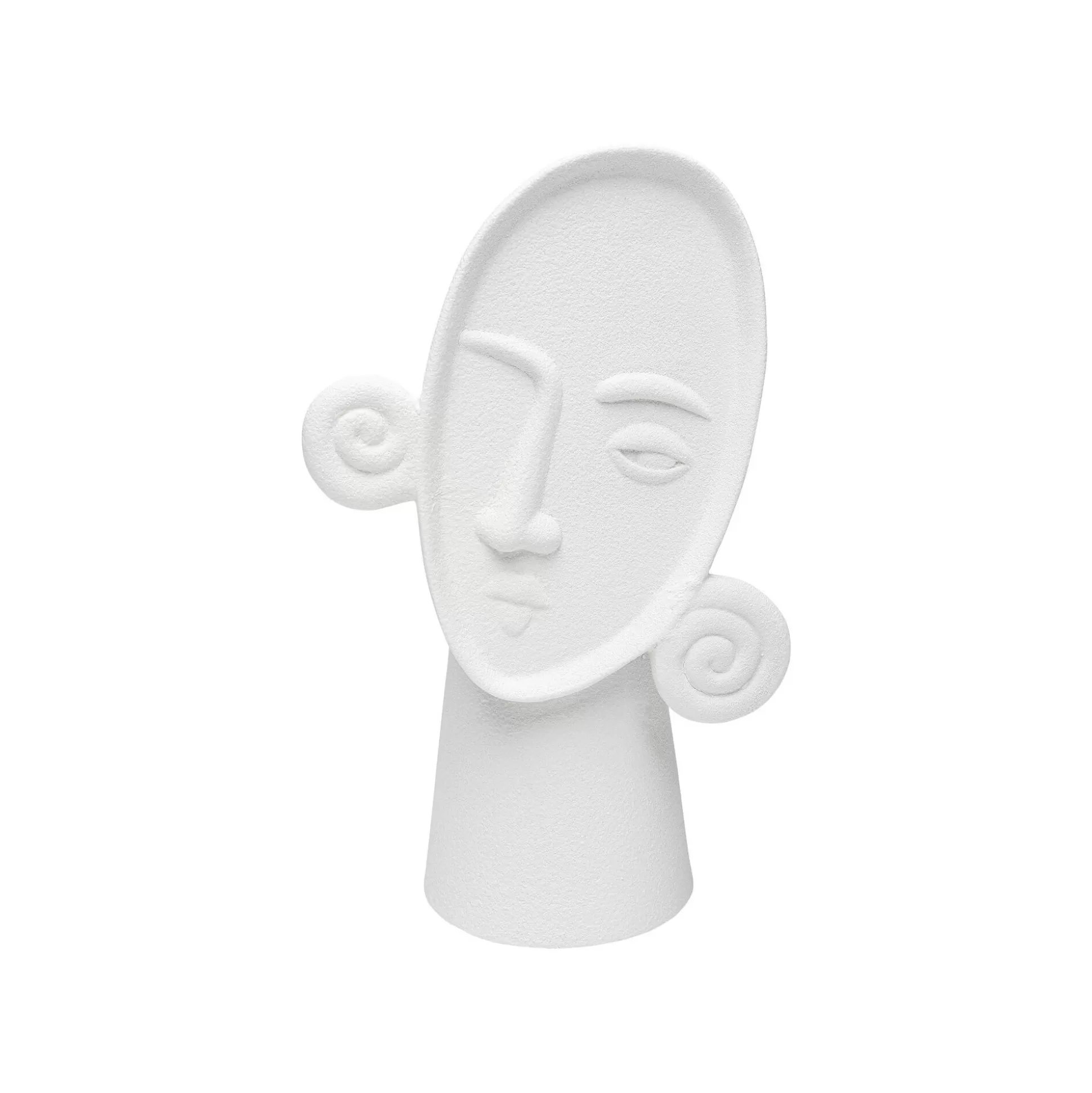 Vase Visage Bouclé Blanc 29cm ^KARE Design Fashion