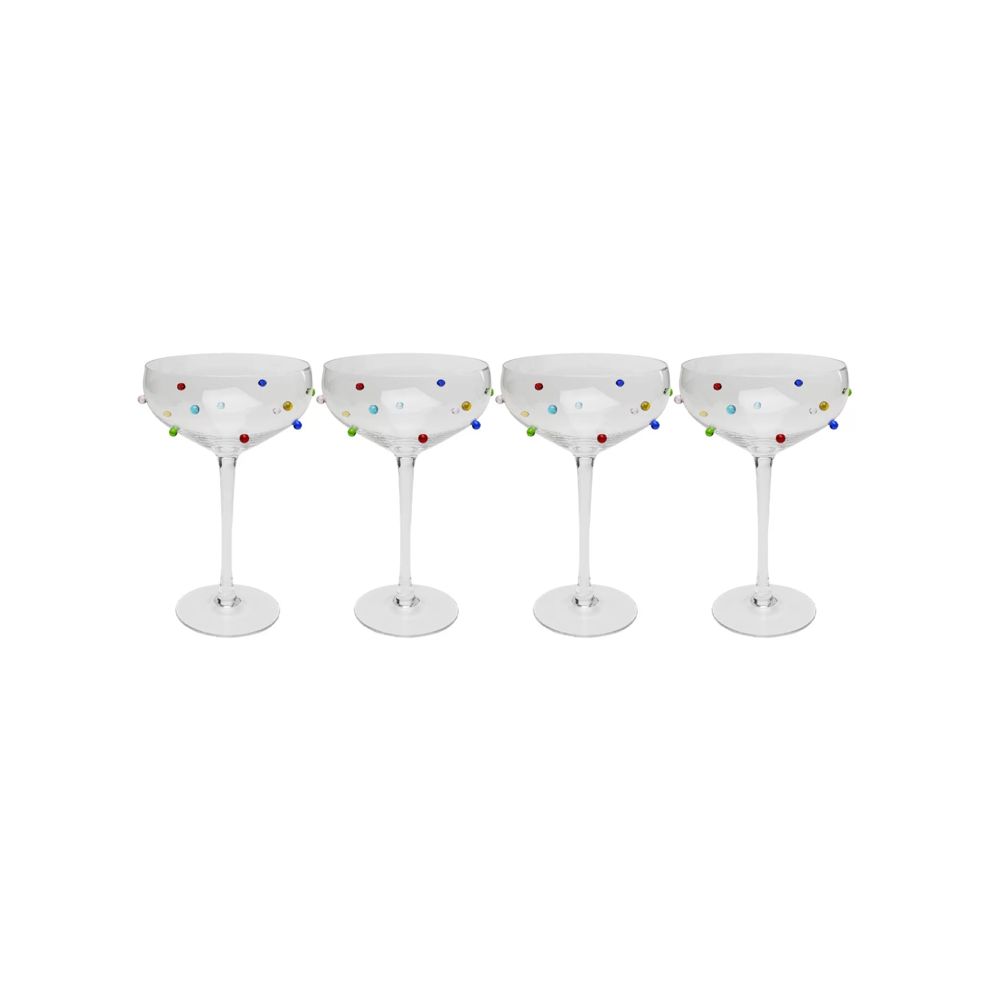 Verres à Cocktail Party Dots Set De 4 ^KARE Design Clearance