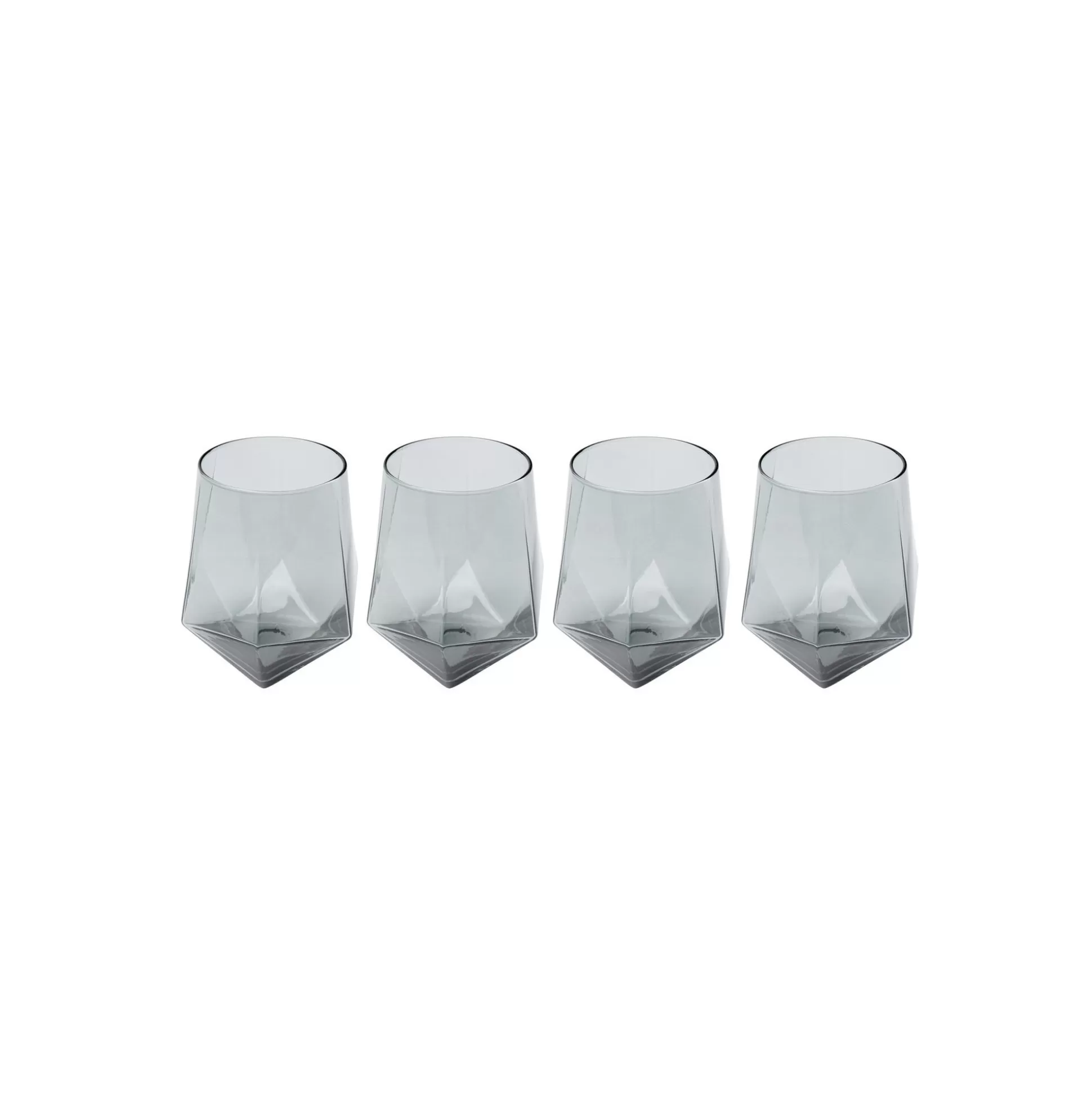 Verres à Eau Diamond Fumé Set De 4 ^KARE Design Discount