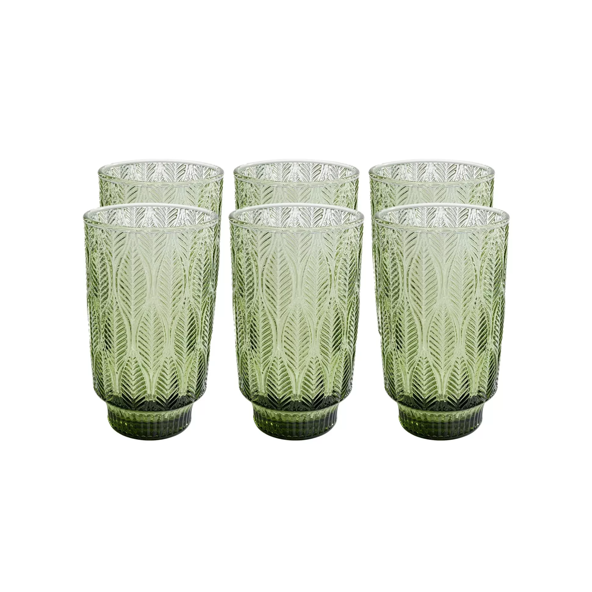 Verres à Eau Fogli Verts Set De 6 ^KARE Design Best Sale