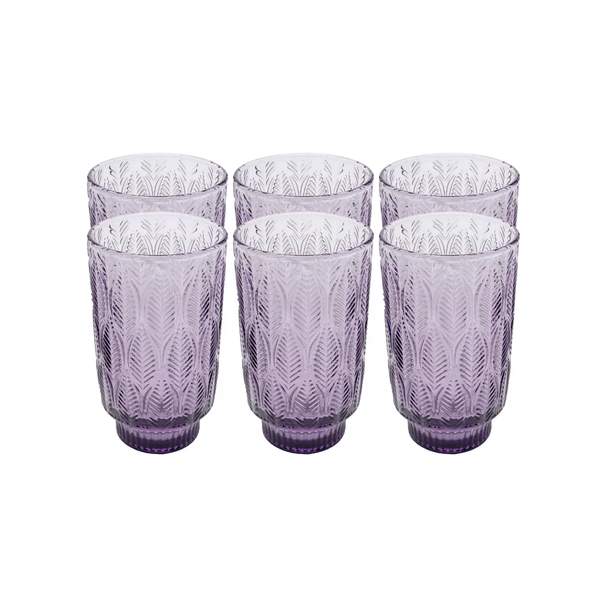 Verres à Eau Fogli Violets Set De 6 ^KARE Design Hot