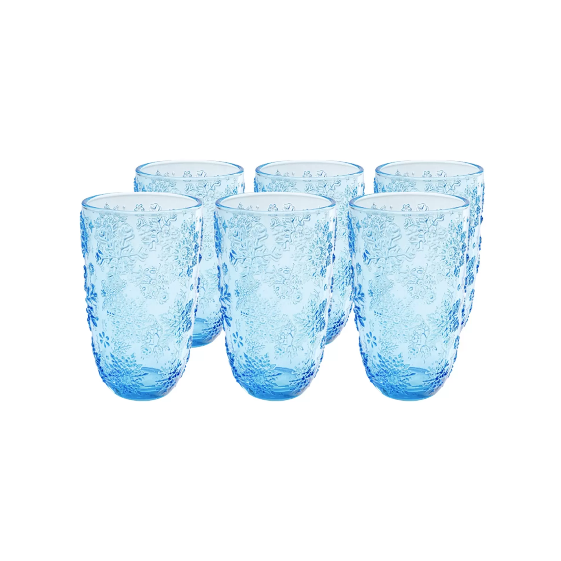 Verres à Eau Ice Flowers Bleus Set De 6 ^KARE Design Discount