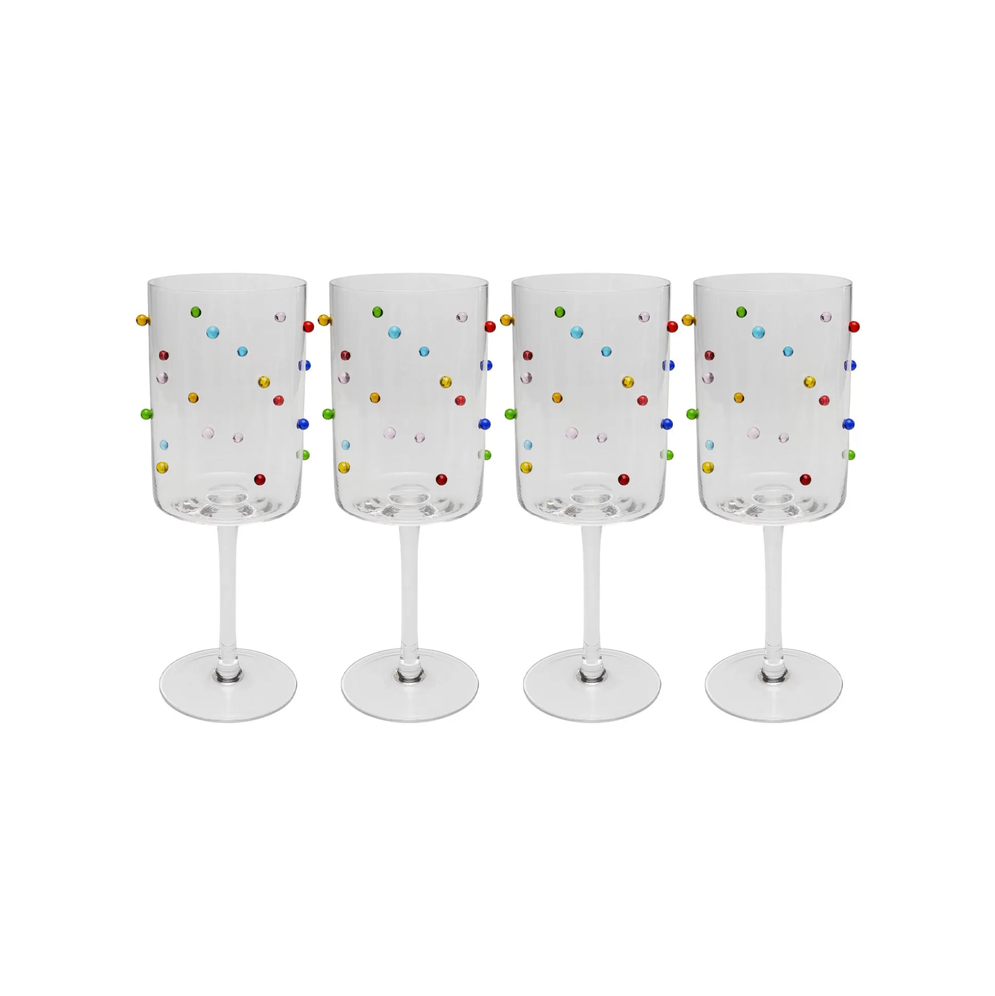 Verres à Vin Party Dots Set De 4 ^KARE Design Online