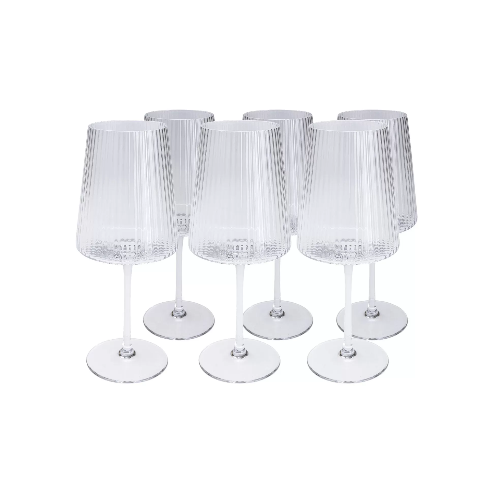 Verres à Vin Riffle Set De 6 ^KARE Design Shop